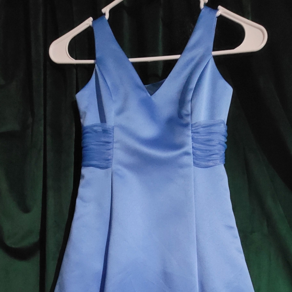 Jr bridesmaid or flower girl dress (cornflower)